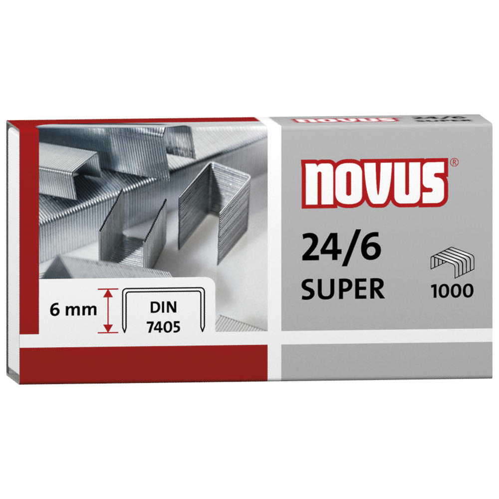 NOVUS Heftklammer 040-0026 24/6 Super verzinkt