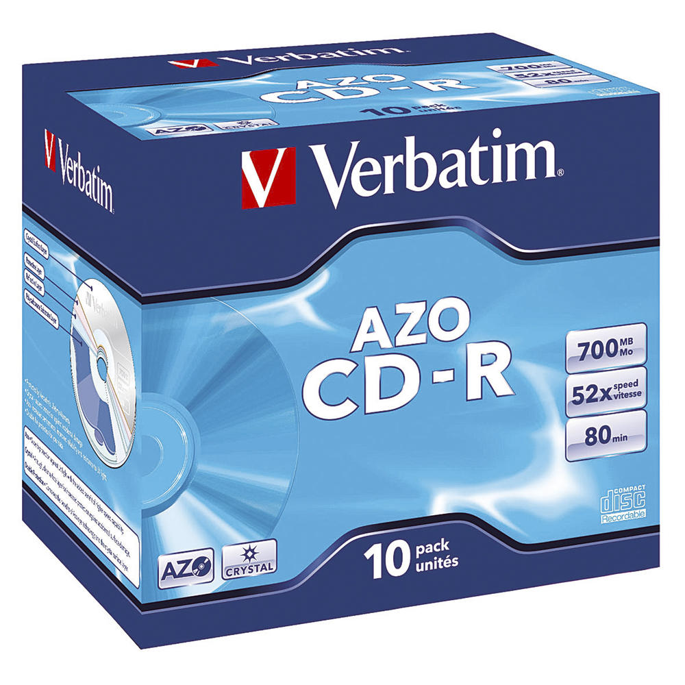 Verbatim CD-R 43327 52x 700MB 80Min. Jewelcase 10