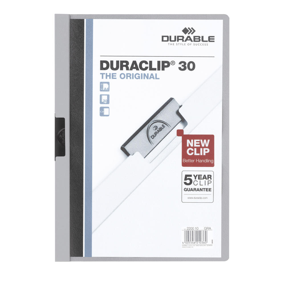 DURABLE Klemmmappe DURACLIP 30 220010 DIN A4