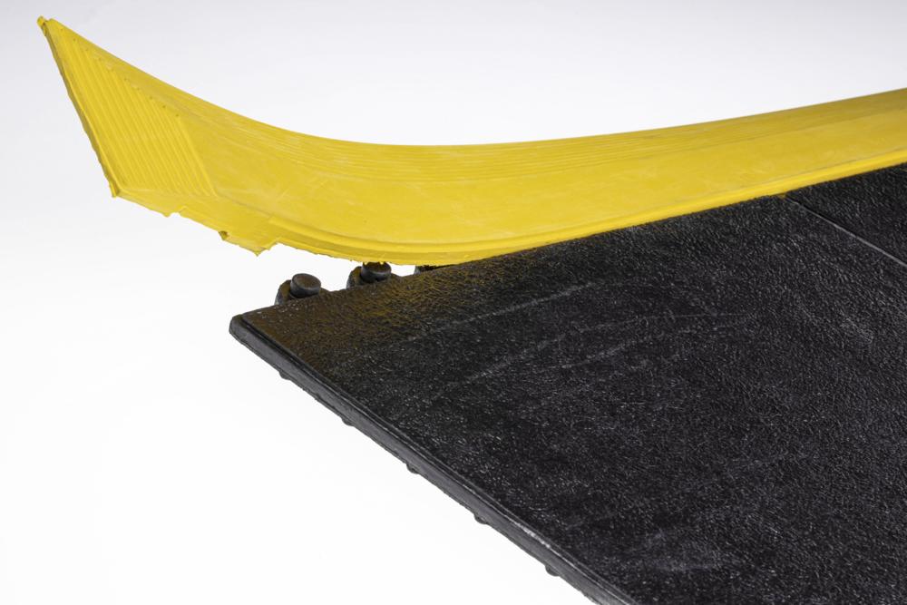 Arbeitsplatzmatte Solid Basic Seitenleiste | Gelb | Seitenleiste, weiblich | Trockene Arbeitsbereiche