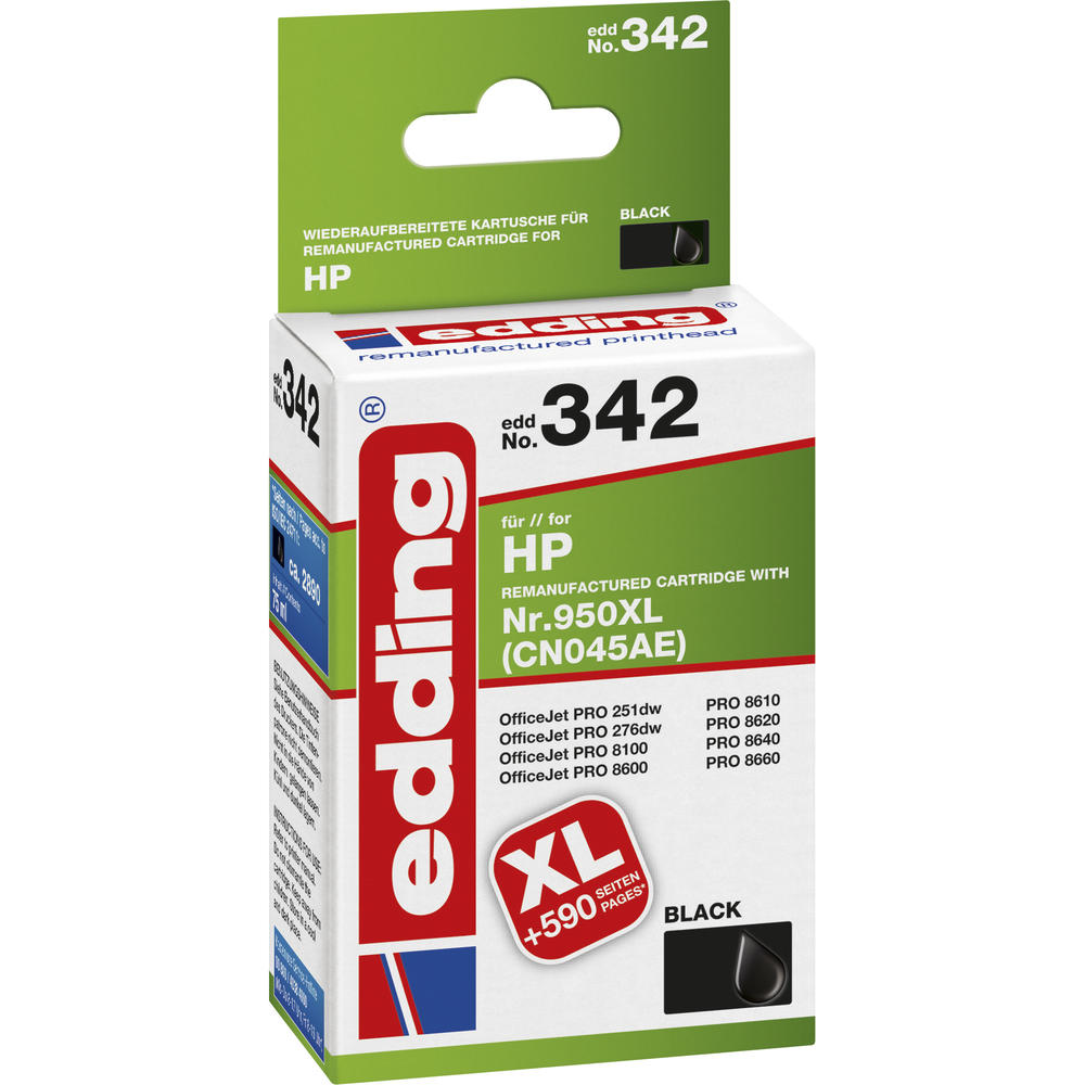 edding Tintenpatrone 18-342 wie HP Nr.950XL