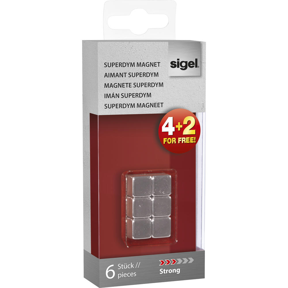 SIGEL Magnet SuperDym C5 GL192 Cube 10x10x10mm
