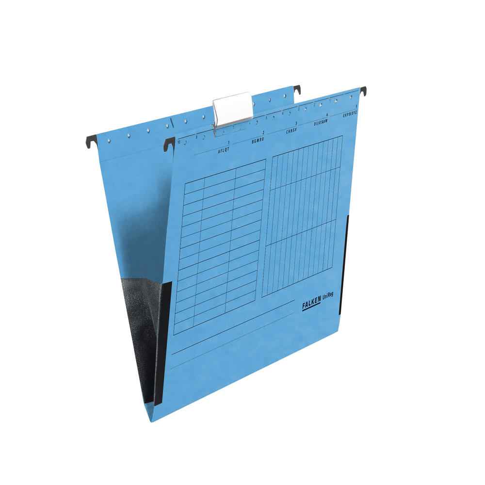 Falken Hängetasche 80002561 A4 Leinenfrösche blau