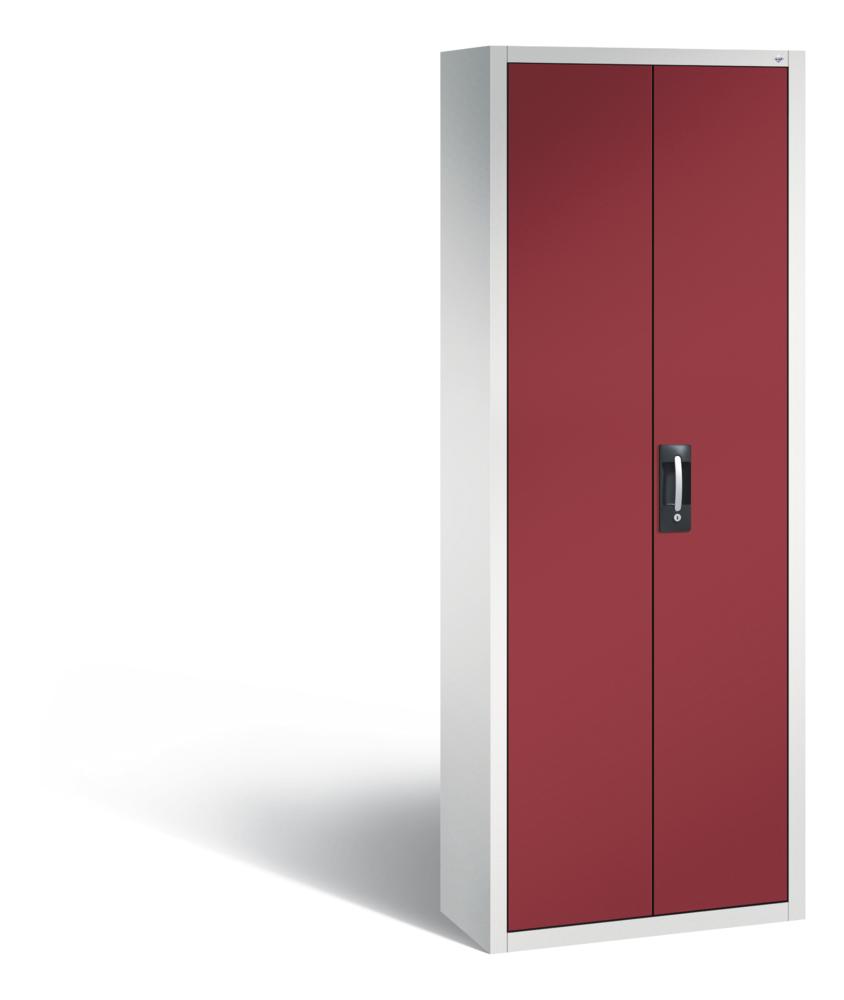 Magazinschränke Ergo-Lock | Rubinrot RAL 3003 | 700 | 300 | 24 x Größe 3 rot, 24 x Größe 3 blau