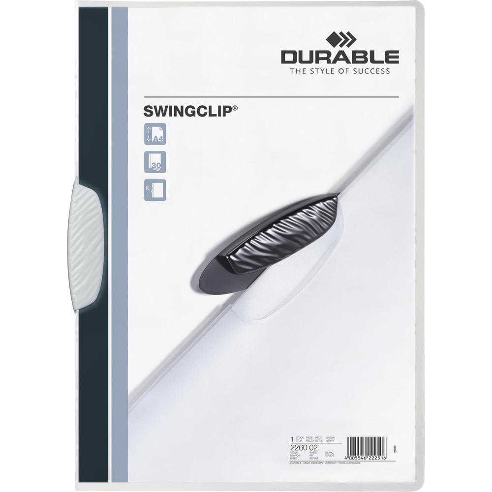 DURABLE Klemmmappe SWINGCLIP 226002 DIN A4 max.