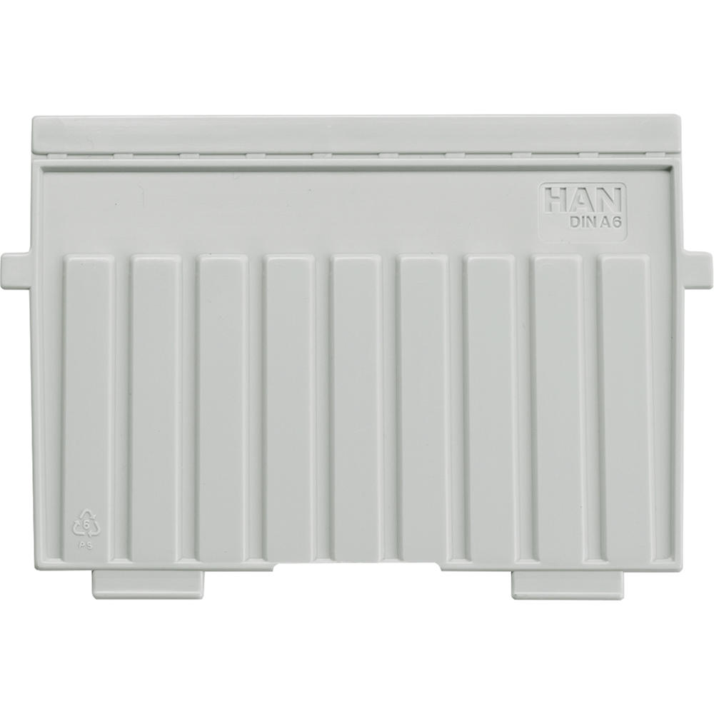 HAN Stützplatte 9026-11 DIN A6 quer Polystyrol