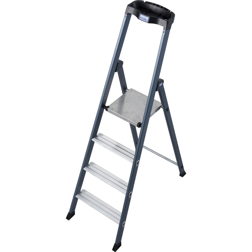 Stufen-Stehleiter eloxiert plus, 4 Stufen | 2840