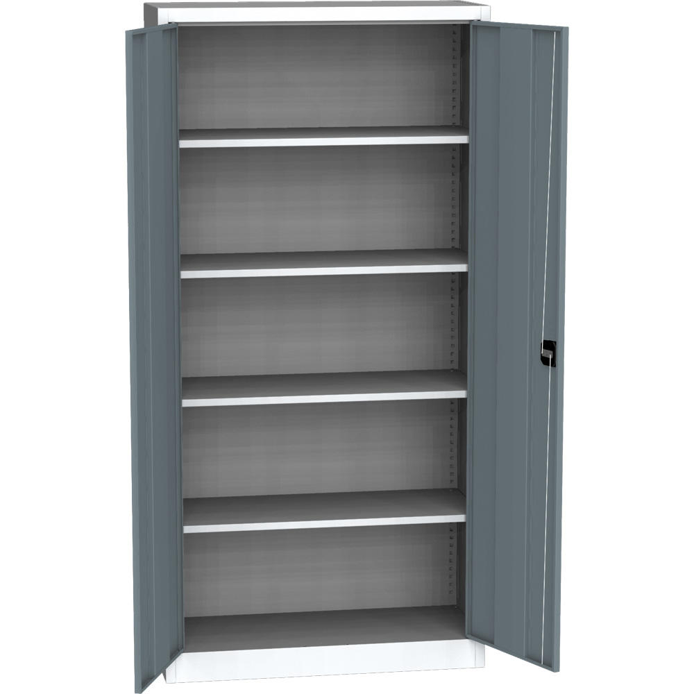 Werkstattschrank SERIE T 110 | Blaugrau RAL 7031 | 950