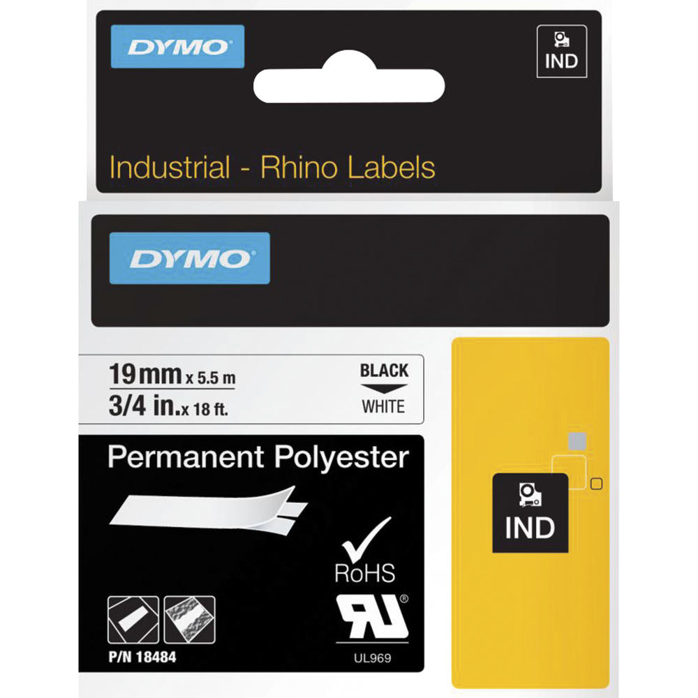 DYMO Schriftbandkassette Rhino ID1 18484 19mmx5,5m