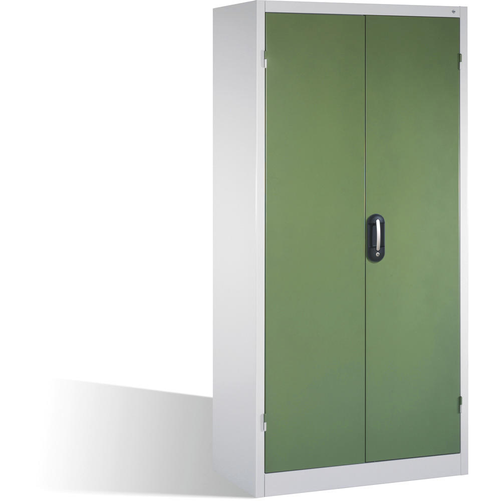 Werkzeug-/Materialschrank SYSTEM TMF 110 | Resedagrün RAL 6011 | 800 | 500 | 70
