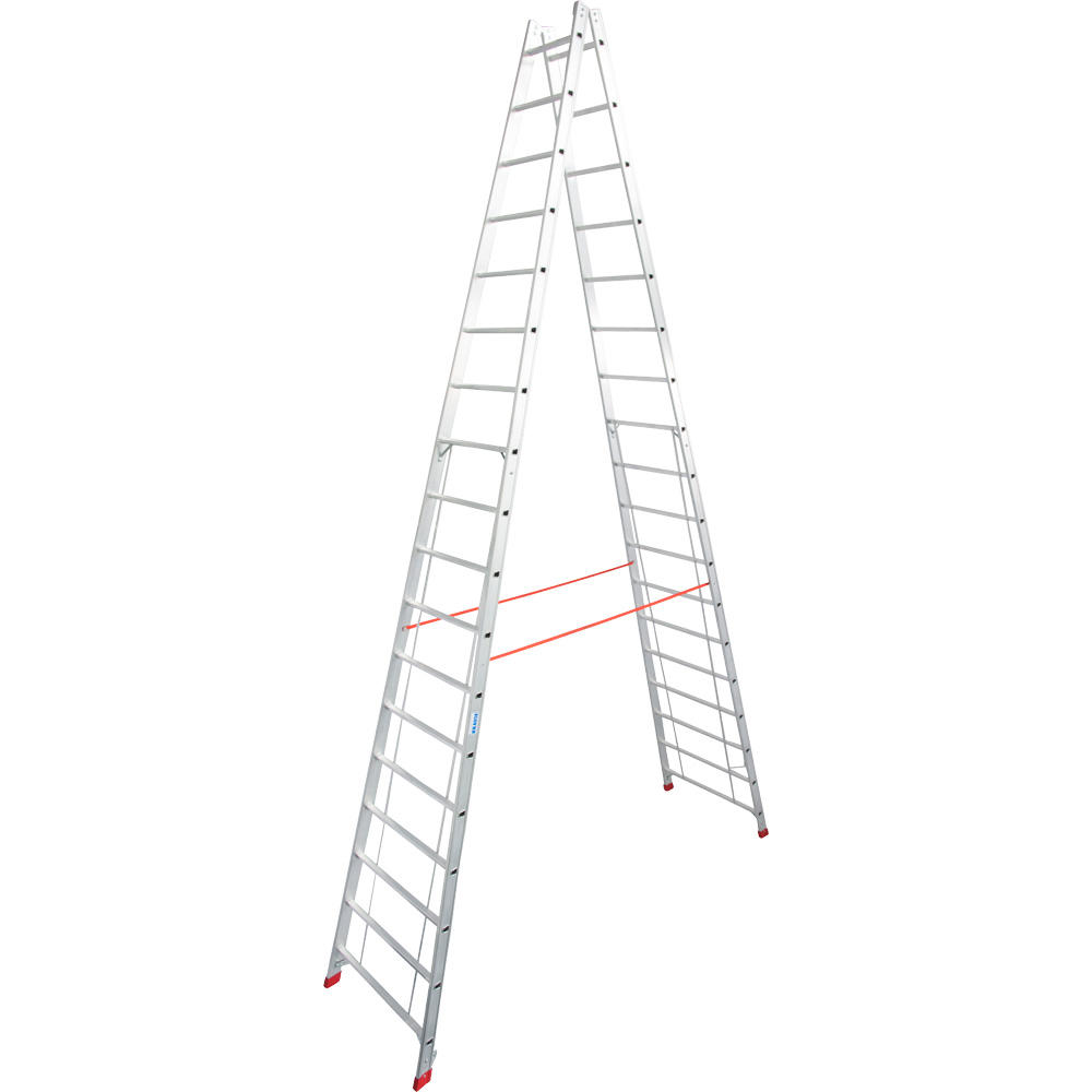 Sprossen-Doppelleiter Stabilo, 2x18 Sprossen | 6320