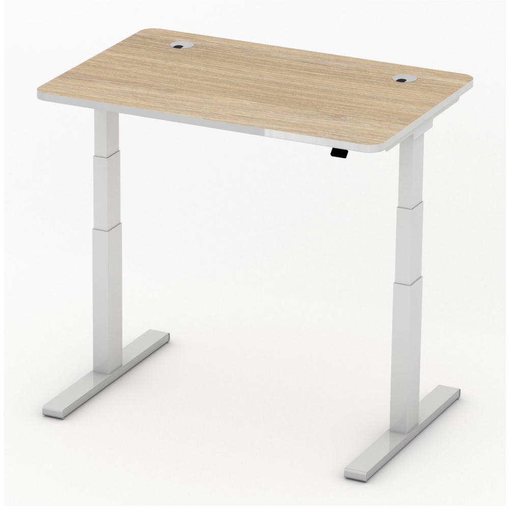 Höhenverstellbarer Schreibtisch iMODUL | Eiche hell | 1200 | Rechteck