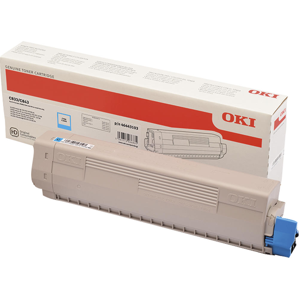 OKI Toner 46443103 10.000Seiten cyan