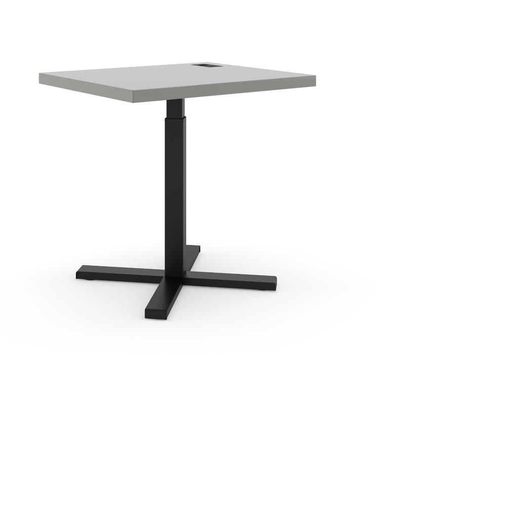 Höhenverstellbarer Schreibtisch Basic ELEMENTS | Grau | Schwarz