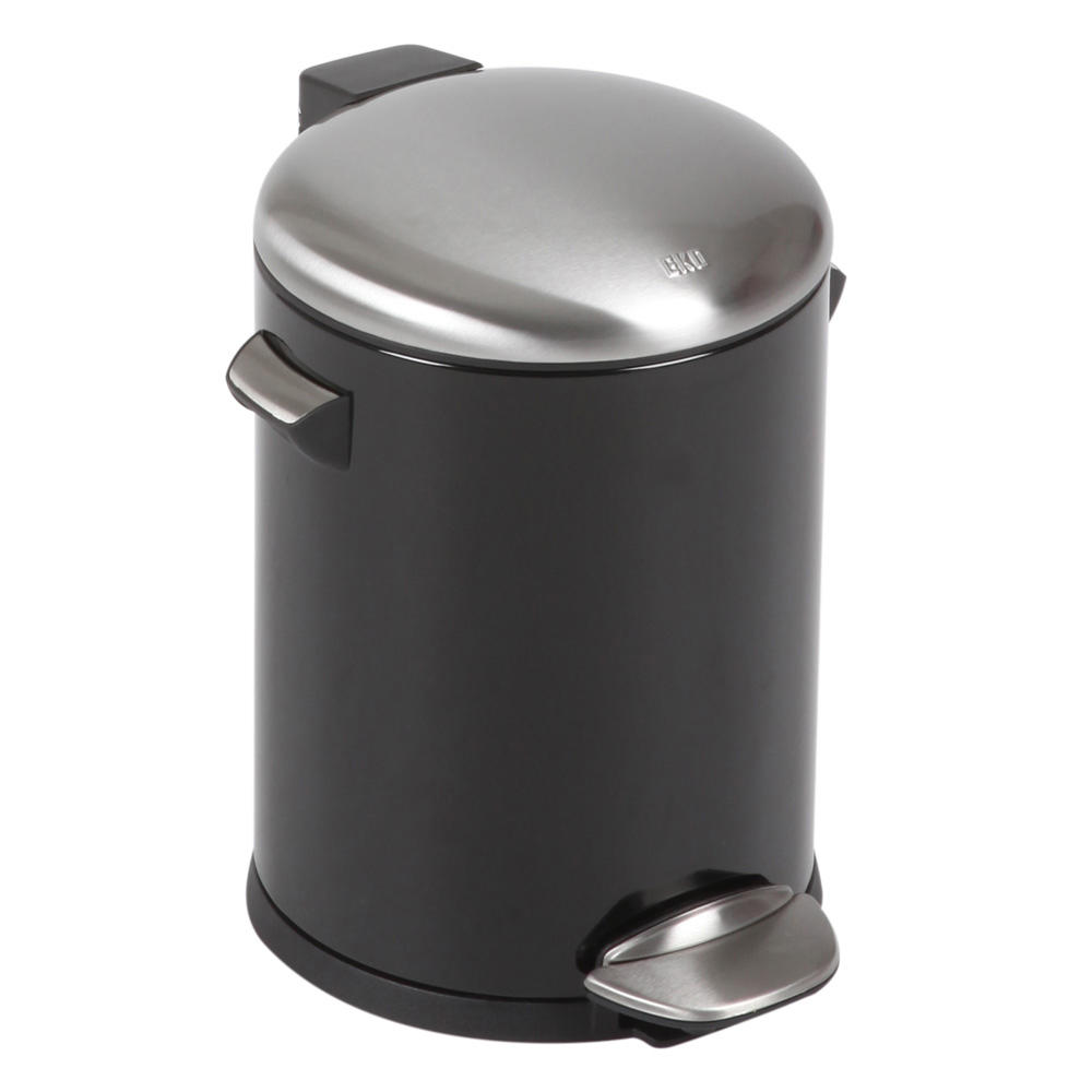 Retro Tretabfallsammler, 5 Liter | Schwarz | 5,00