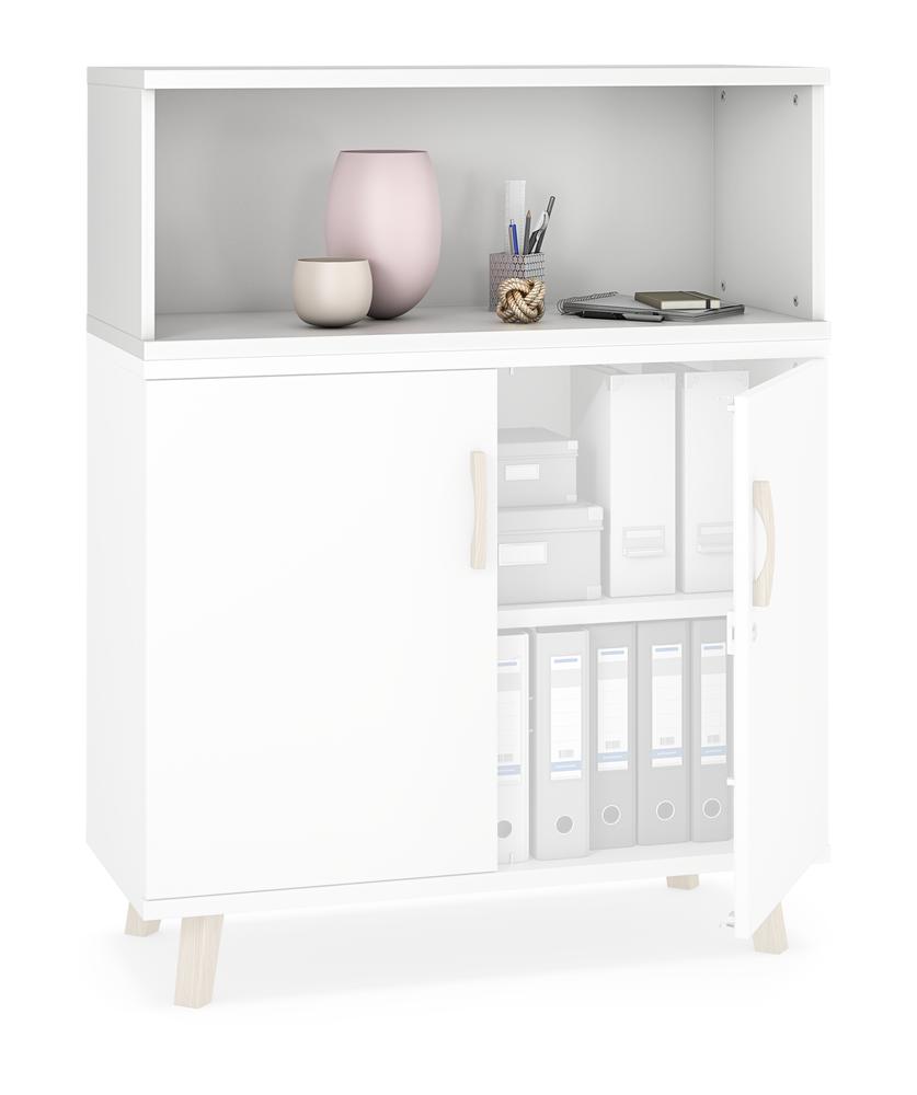 Aufsatzregal SMART MODUL | Weiß | 1000