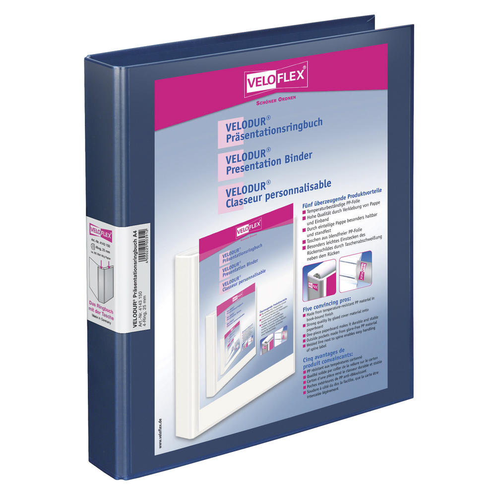 Veloflex Präsentationsringbuch VELODUR 4143150 A4
