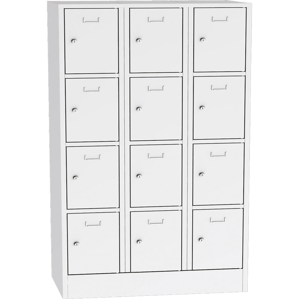 Schließfach-Stahlschrank SYSTEM SP1 COLOR | Lichtgrau RAL 7035 | 400 | Zylinderschloss
