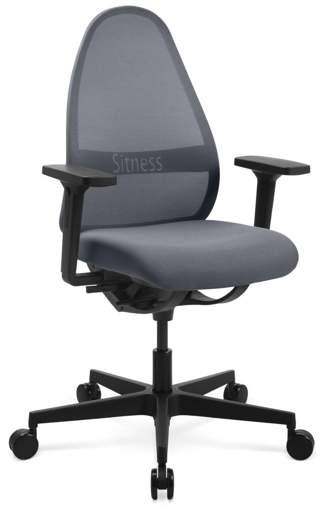 Bürostuhl SITNESS SOFT DV mit Armlehnen | Grau