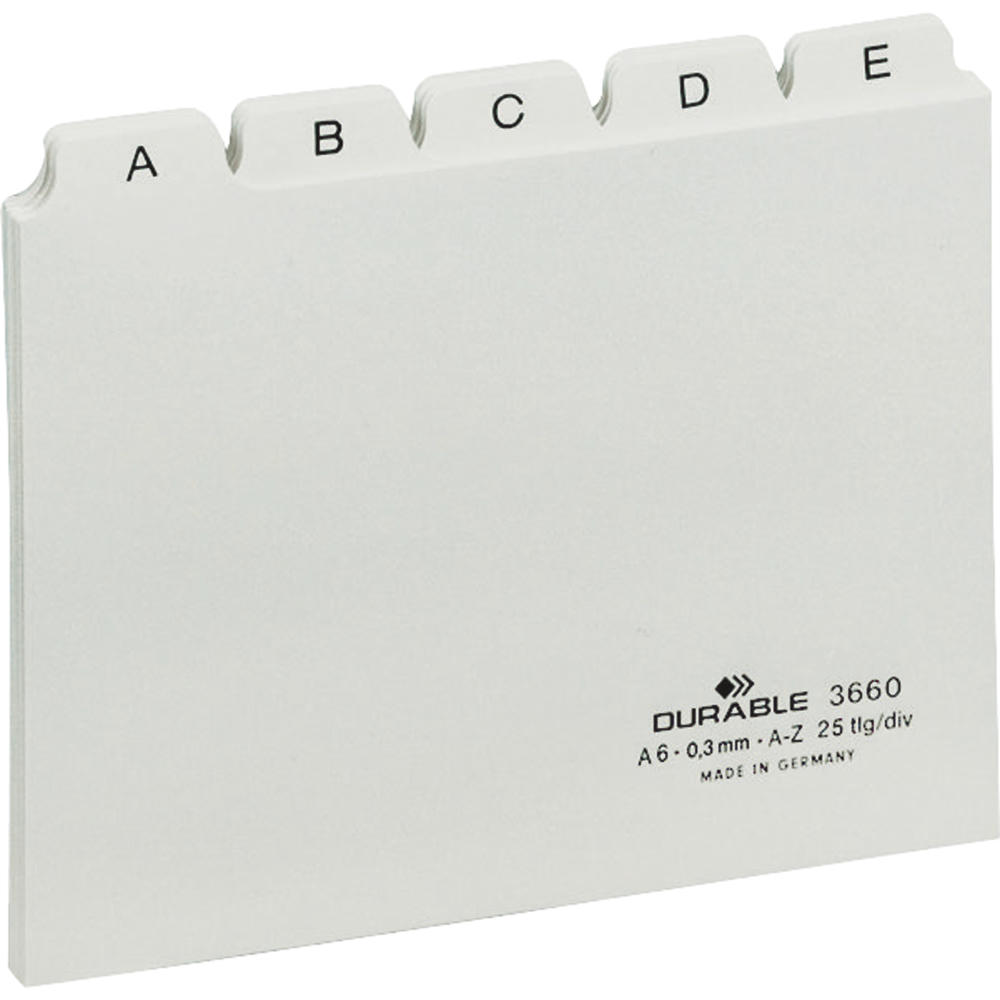 DURABLE Leitregister 366002 DIN A6 quer A-Z