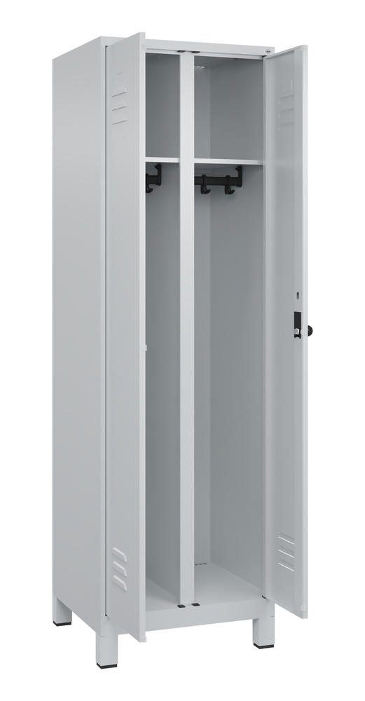 Arbeitsstättenspind CLASSIC PLUS, mit Füßen | Lichtgrau RAL 7035 | mit Füßen | Lichtgrau RAL 7035 | 300 | 2