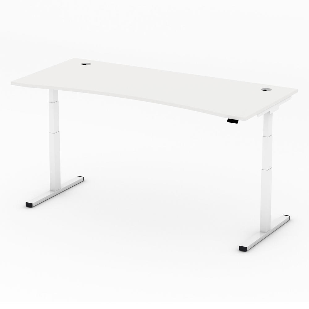 Höhenverstellbarer Schreibtisch MULTI MODUL-PRO | Weiß | 1800 | Weiß