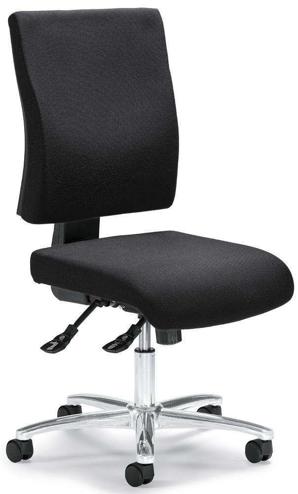 Bürostuhl COMFORT R DELUXE ohne Armlehnen | Anthrazit | Stoff | ohne Armlehnen (optional)