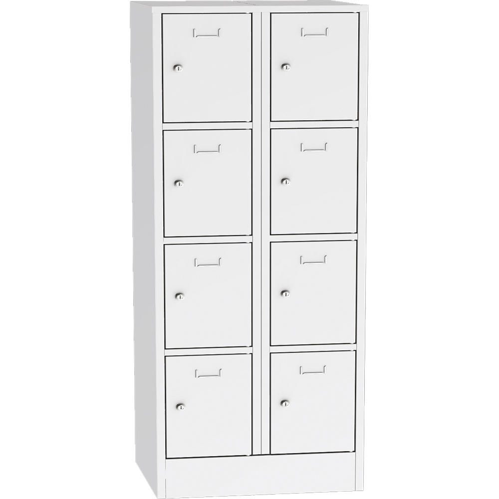 Schließfach-Stahlschrank SYSTEM SP1 COLOR | Lichtgrau RAL 7035 | 400 | Drehriegelverschluss