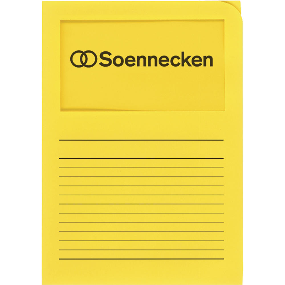 Soennecken Sichtmappe 1631 DIN A4 gelb 100