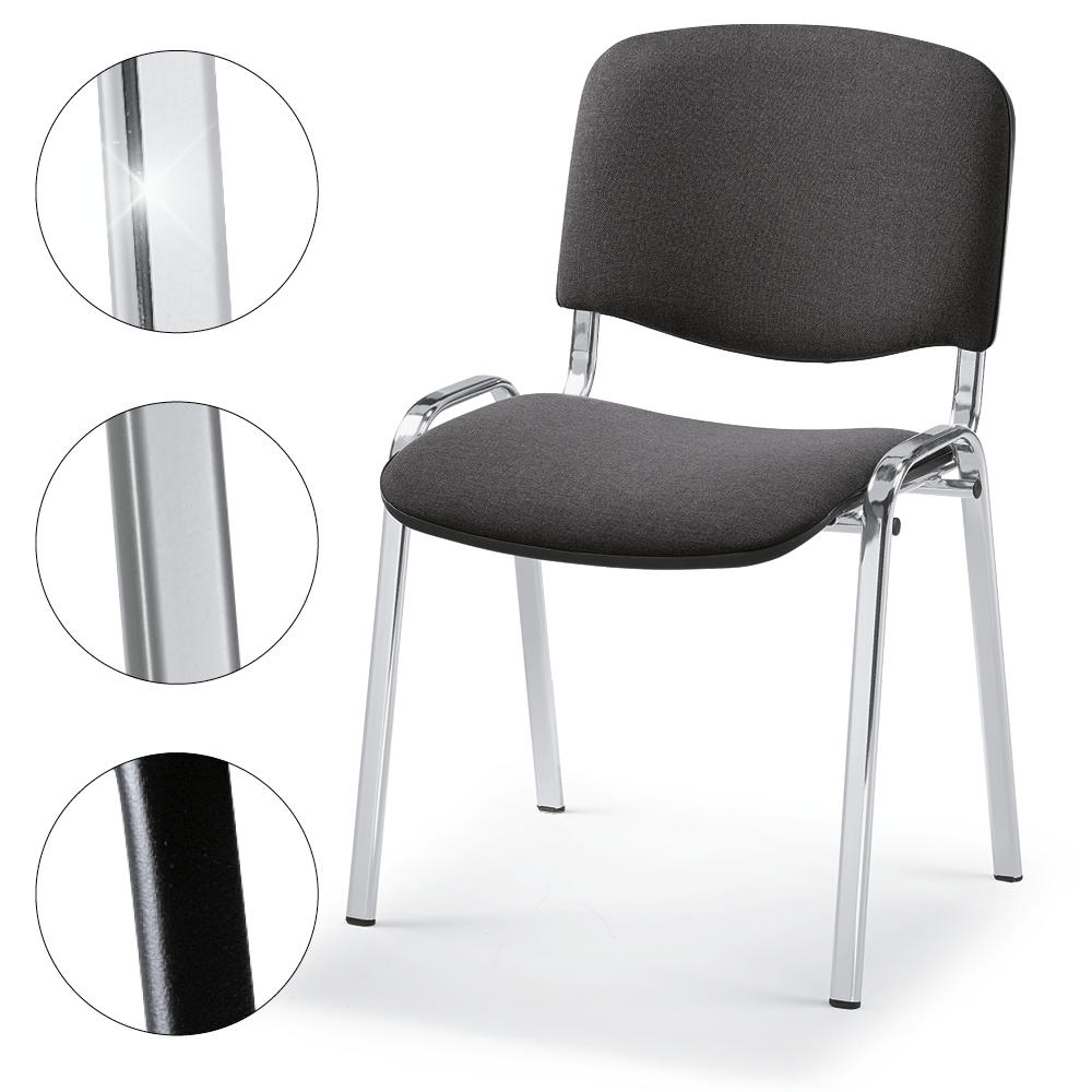 Besucherstuhl ISO - Bezug Stoff Basic, 3 Gestellfarben