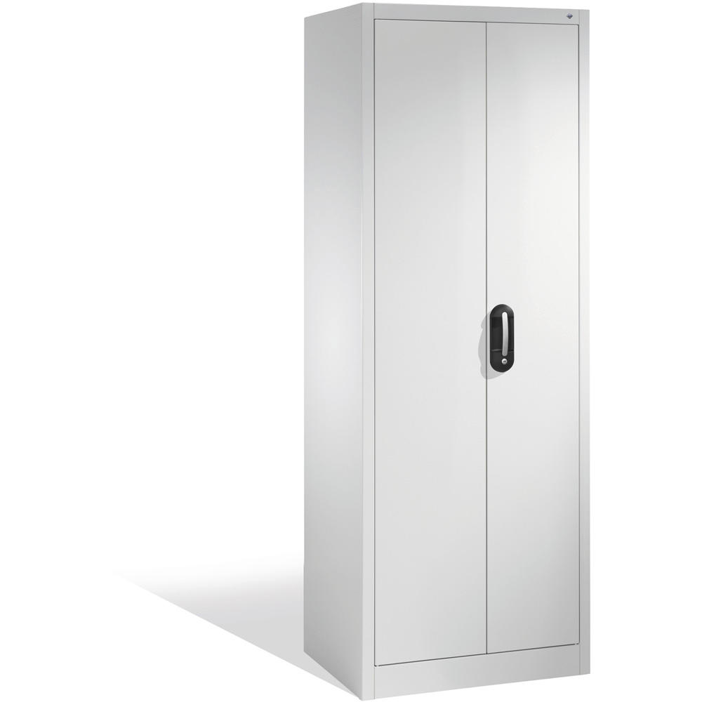 Flügeltüren-Stahlschrank ERGO LOCK 4 | Lichtgrau RAL 7035 | 700 | 500
