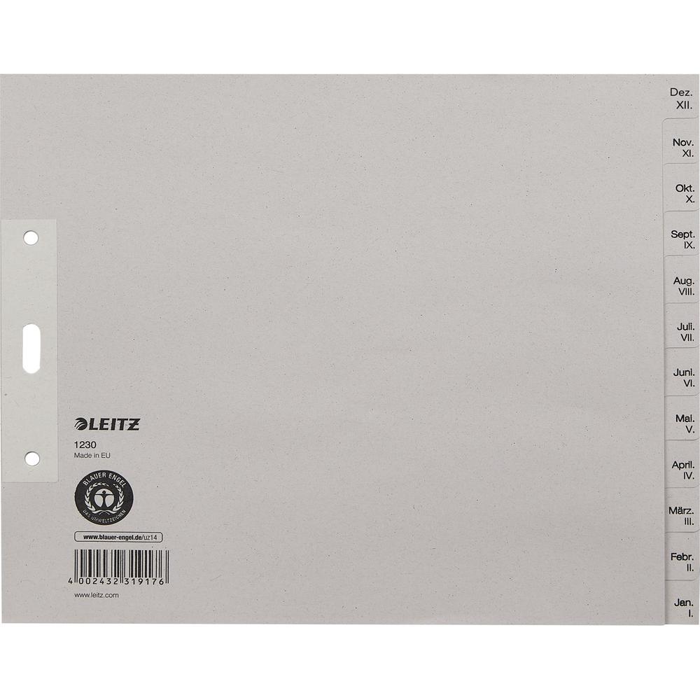 Leitz Register 12300085 DIN A4 Dez.-Jan. halbe