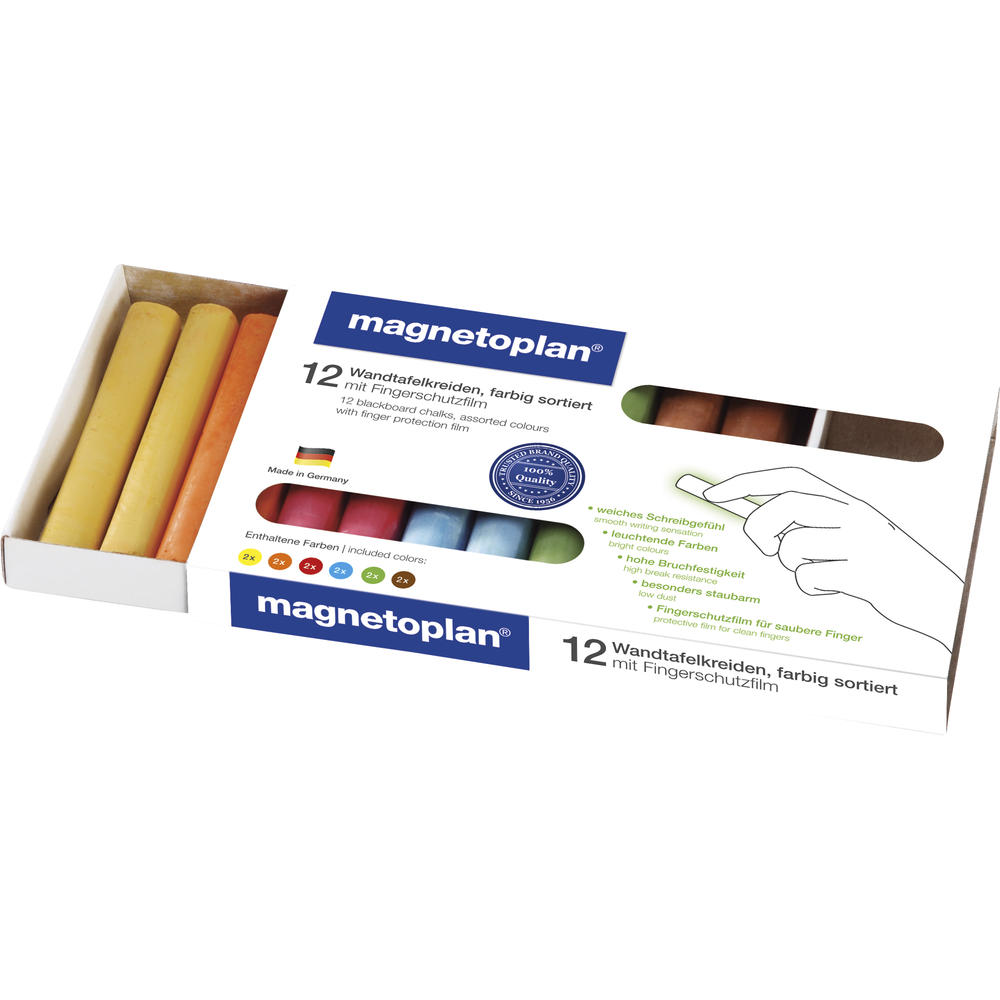 magnetoplan Tafelkreide 12306 farbig sortiert 12