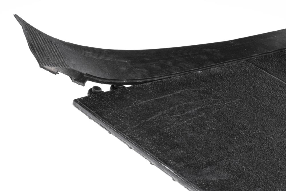 Arbeitsplatzmatte Solid Basic Seitenleiste | Schwarz | Seitenleiste, weiblich | Trockene Arbeitsbereiche