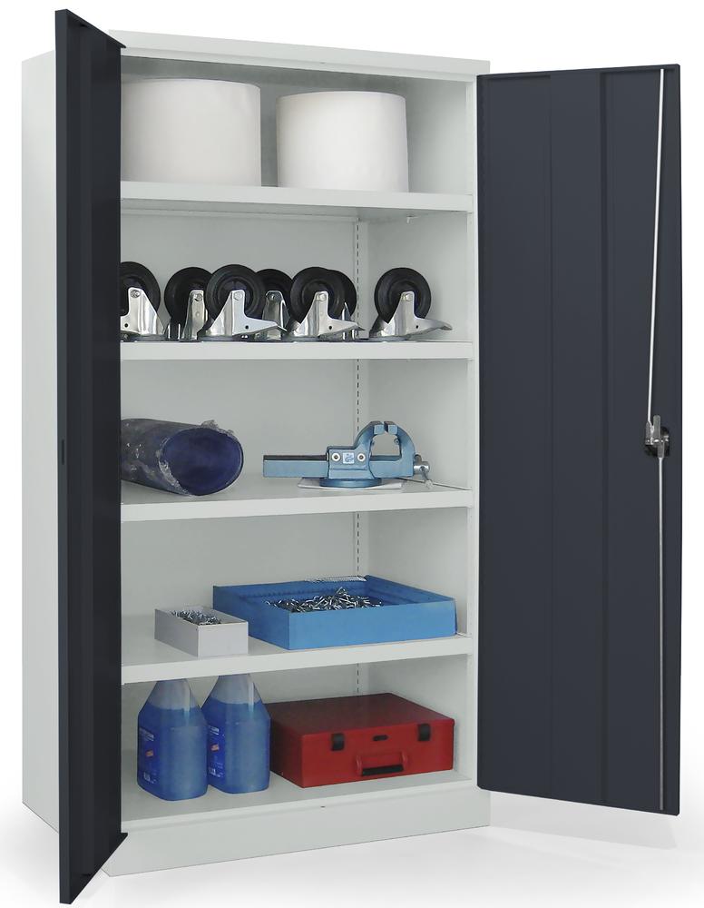 Schwerlastschrank ohne Mitteltrennwand | Anthrazitgrau RAL 7016 | 1040 | ohne Schubladen