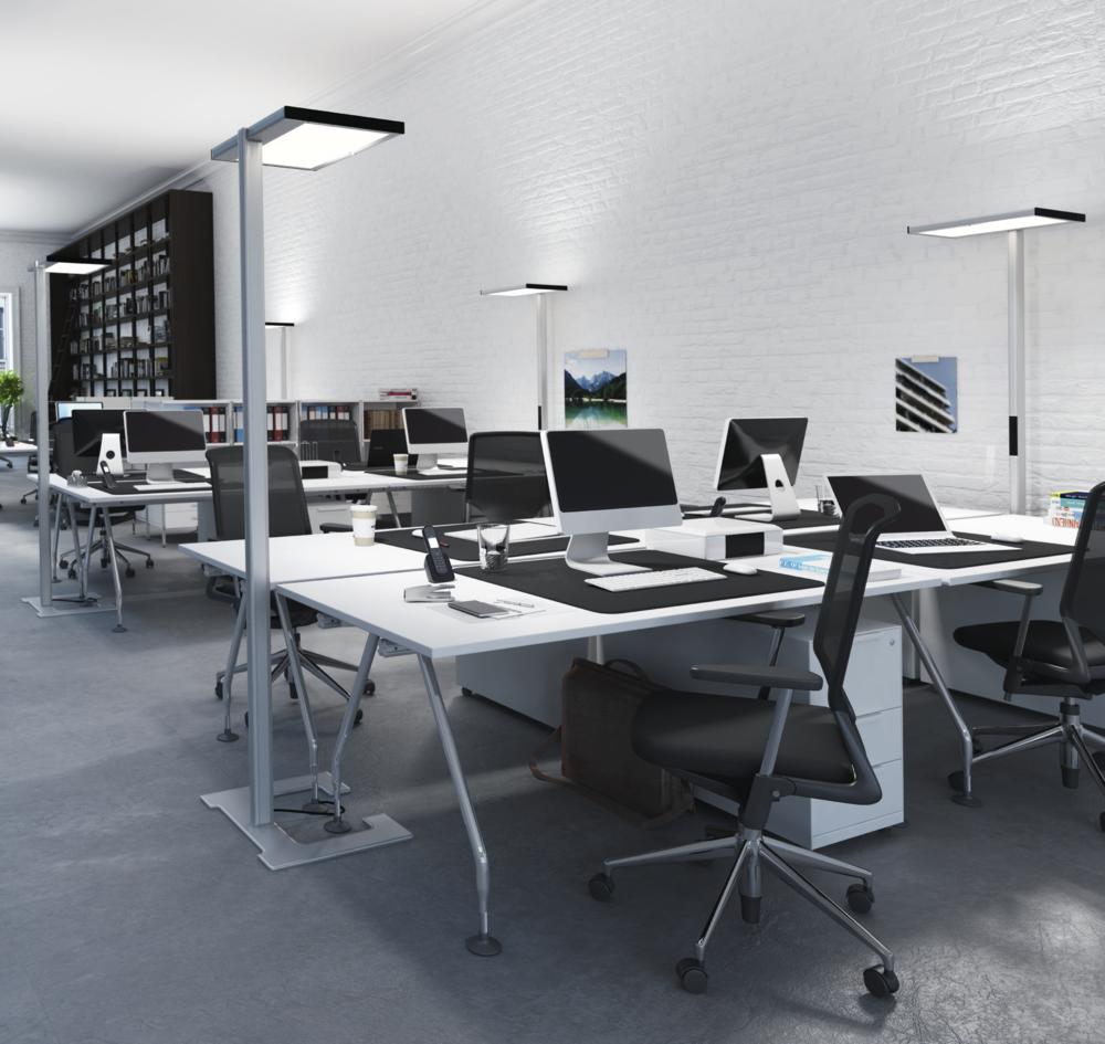 LED Stehlampe mit Direkt- und Indirektlicht