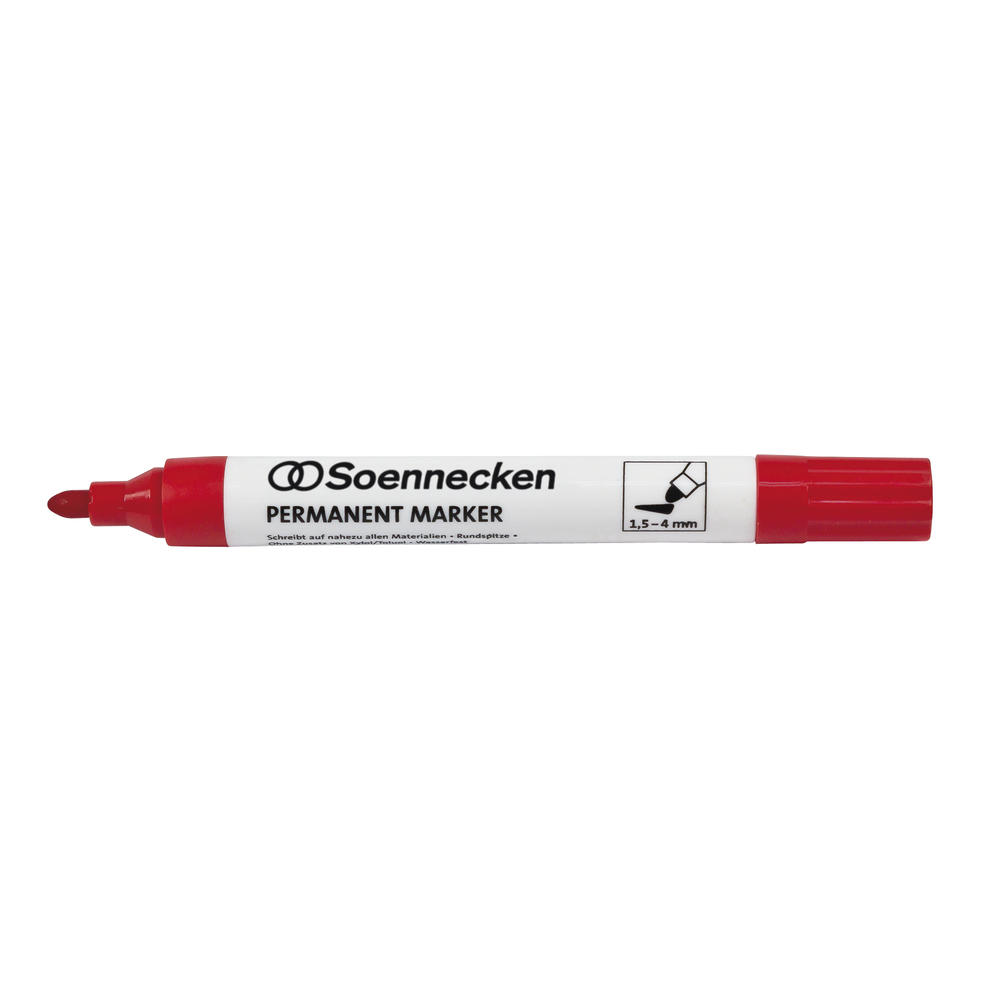 Soennecken Permanentmarker 3104 4mm Rundspitze rot
