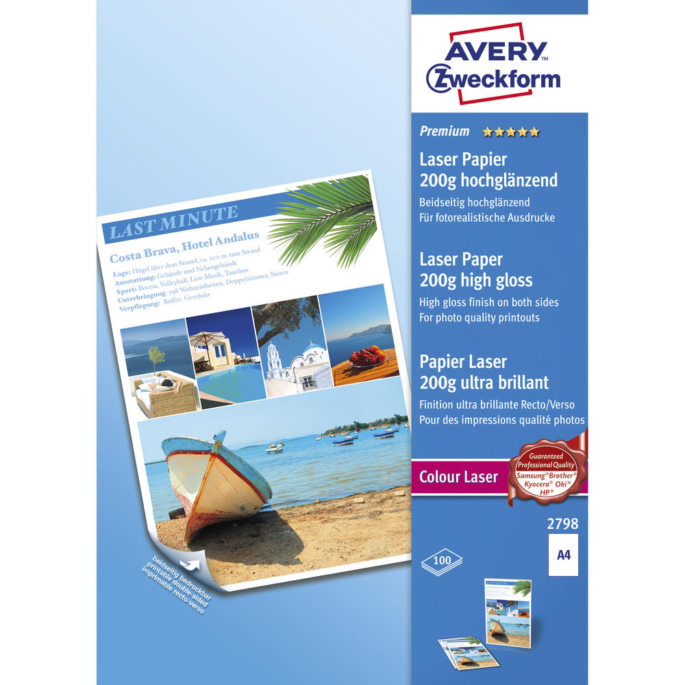 Avery Zweckform Colour Laser Papier Premium 2798
