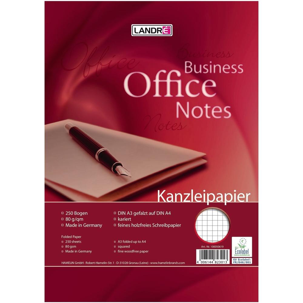Landre Kanzleipapier 100050619 DIN A4 70g kariert