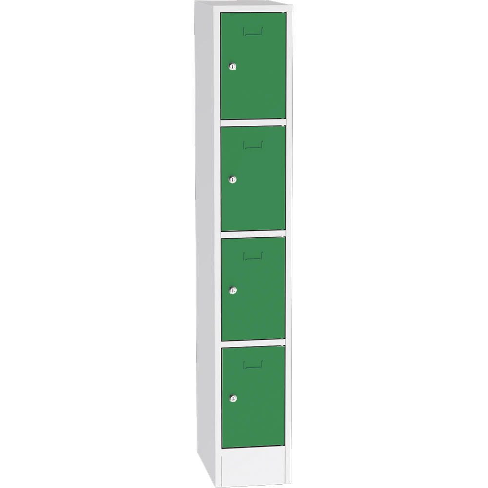 Schließfach-Stahlschrank SYSTEM SP1 COLOR | Verkehrsgrün RAL 6024 | 300 | Zylinderschloss