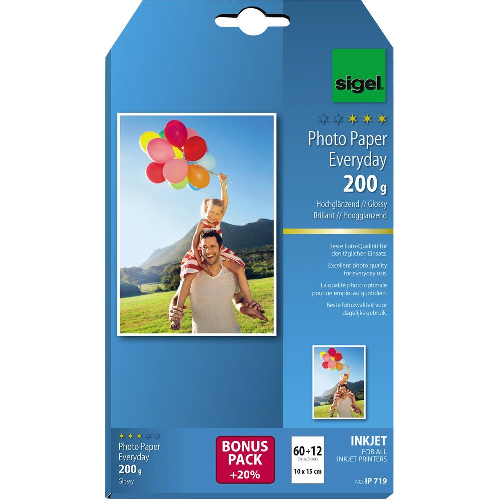 SIGEL Fotopapier Everyday-plus IP719 DIN A6 200g