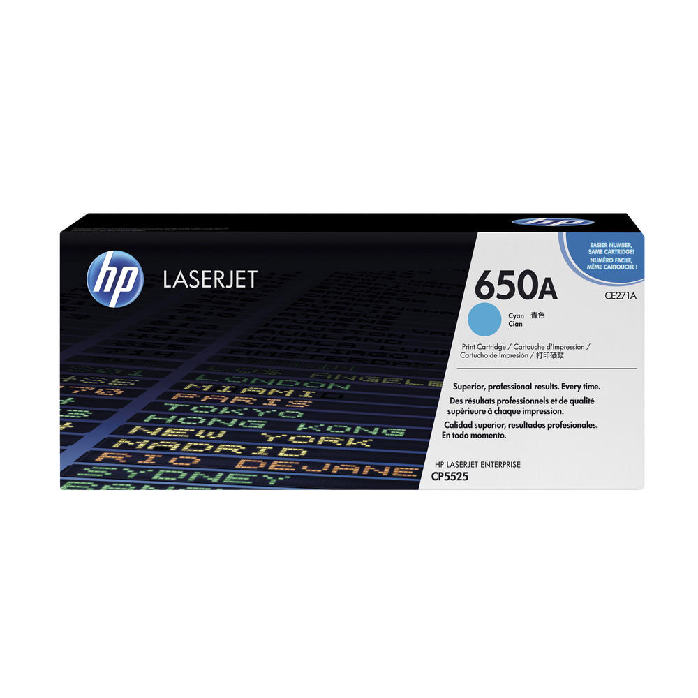 HP Toner CE271A 650A 15.000Seiten cyan