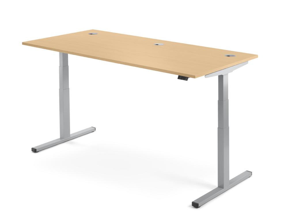 Höhenverstellbarer Schreibtisch T1000 MULTI MODUL | Buchedekor | 1800