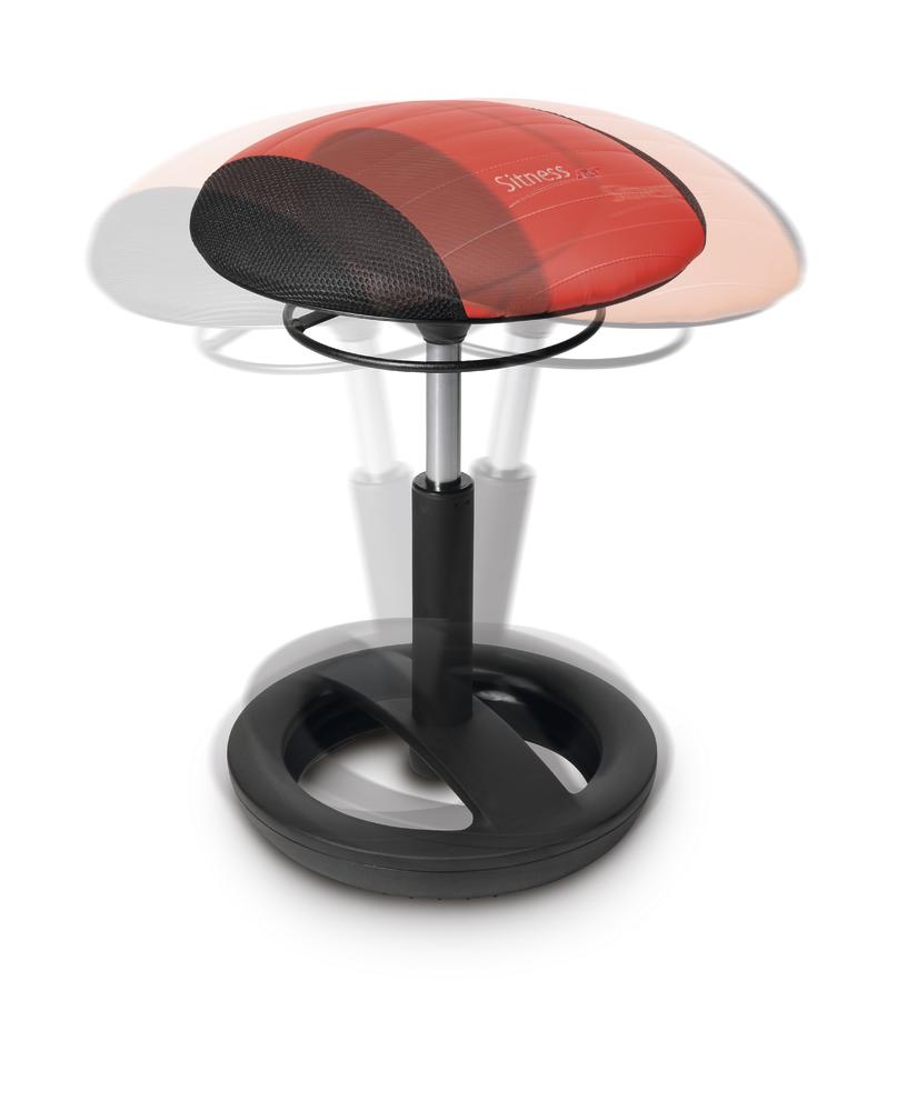 Hocker SITNESS 33 RS | Schwarz/Rot