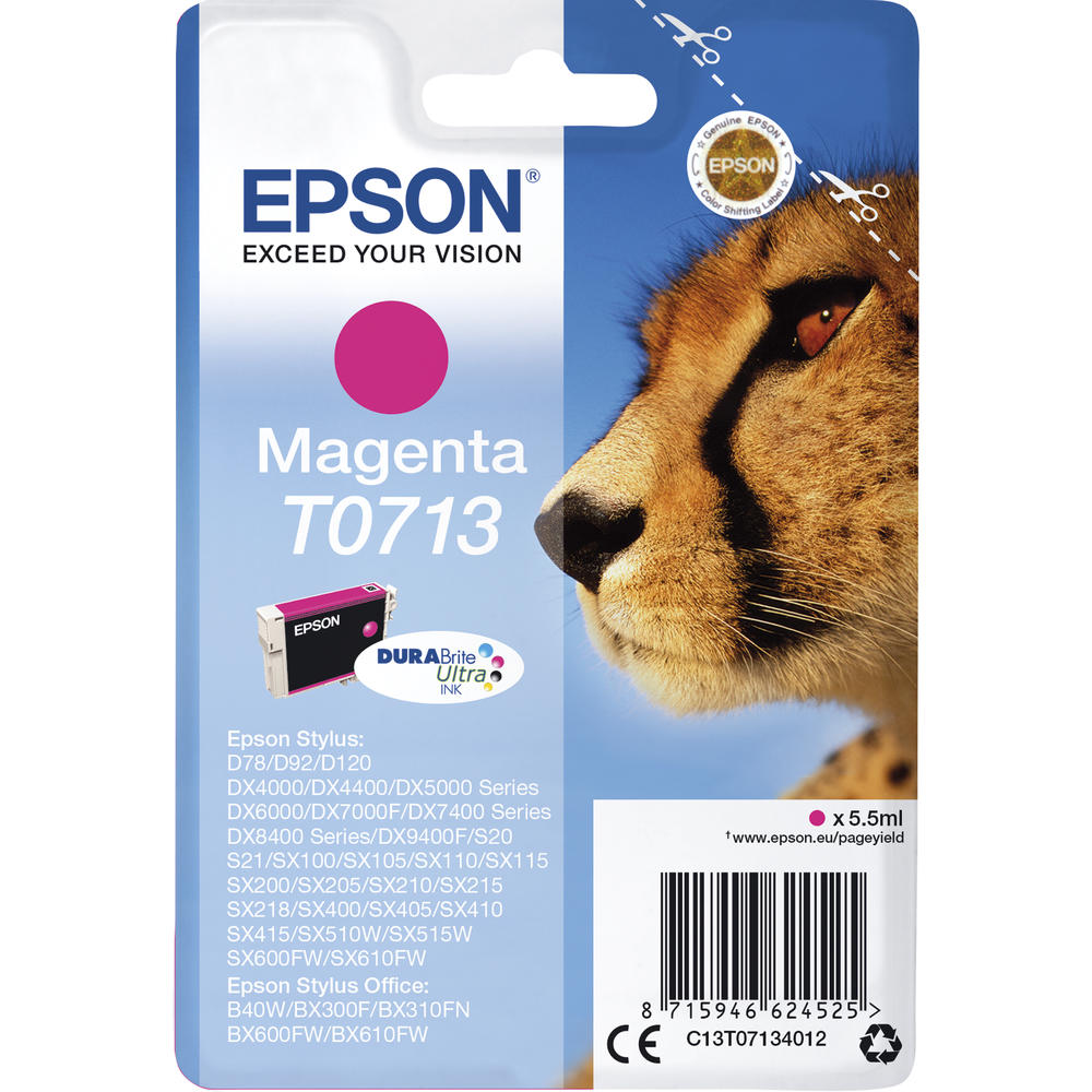 Epson Tintenpatrone C13T07134012 250Seiten 5,5ml