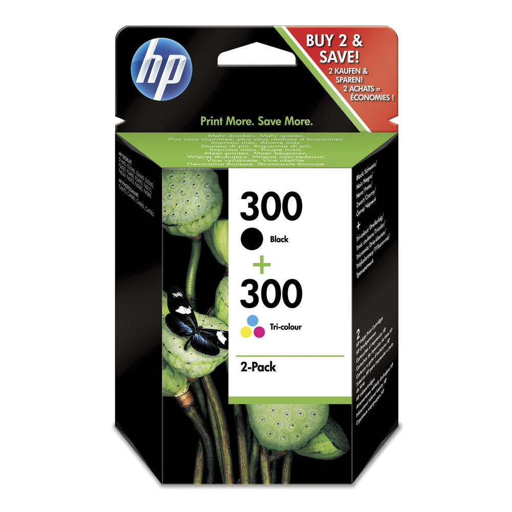 HP Tintenpatrone CN637EE 300 sw/c/m/y 2 St./Pack.