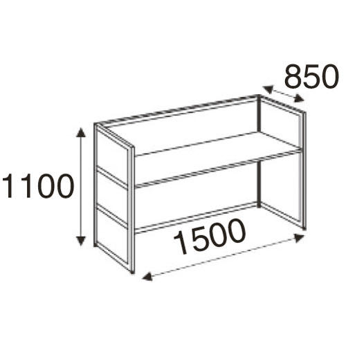 Thekenelement ZENTRO | Silber | 1500
