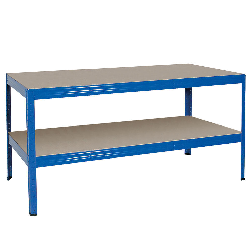 Arbeitstisch mit Fachboden BxHxT 1800x900x600 mm | mit Fachboden