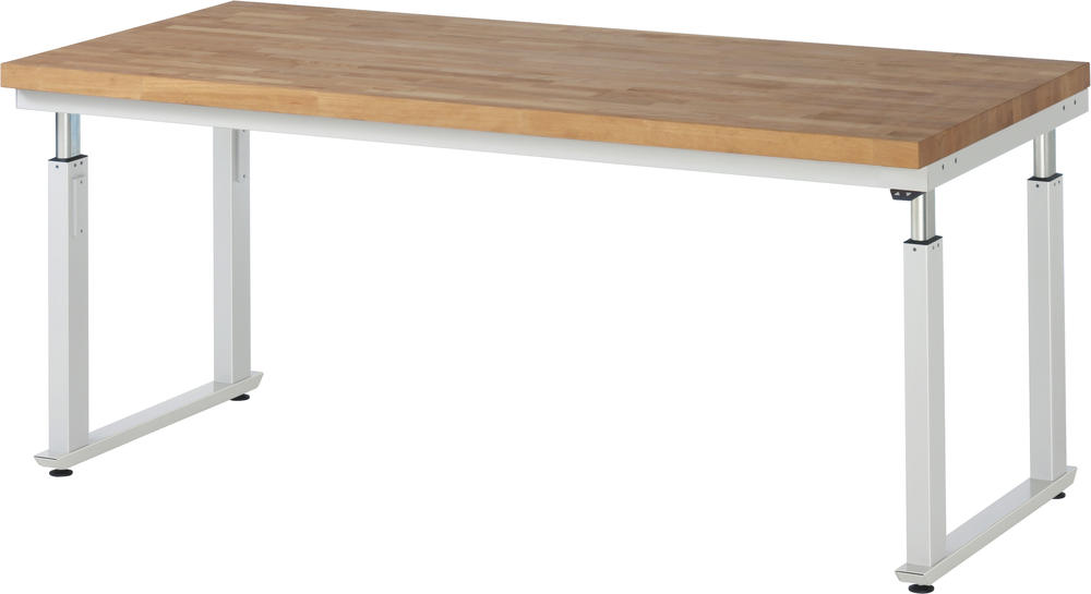 Werkbank SERIE E6 - Flächenlast bis zu 600 kg | 2000 | 900 | Buche-Massiv-Arbeitsplatte | 600