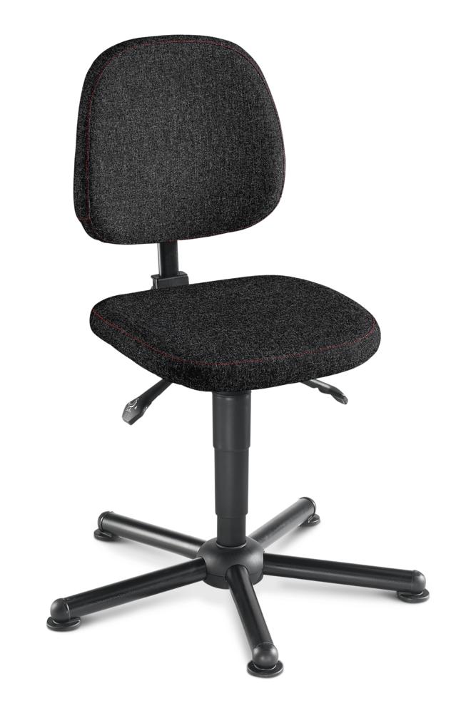 XXL Werkstatt-/Arbeitsstuhl W3 XXL-DV | Fußkreuz mit Polyamid-Gleitern
